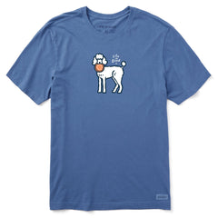Men's Style Poodle Short Sleeve Crusher Tee