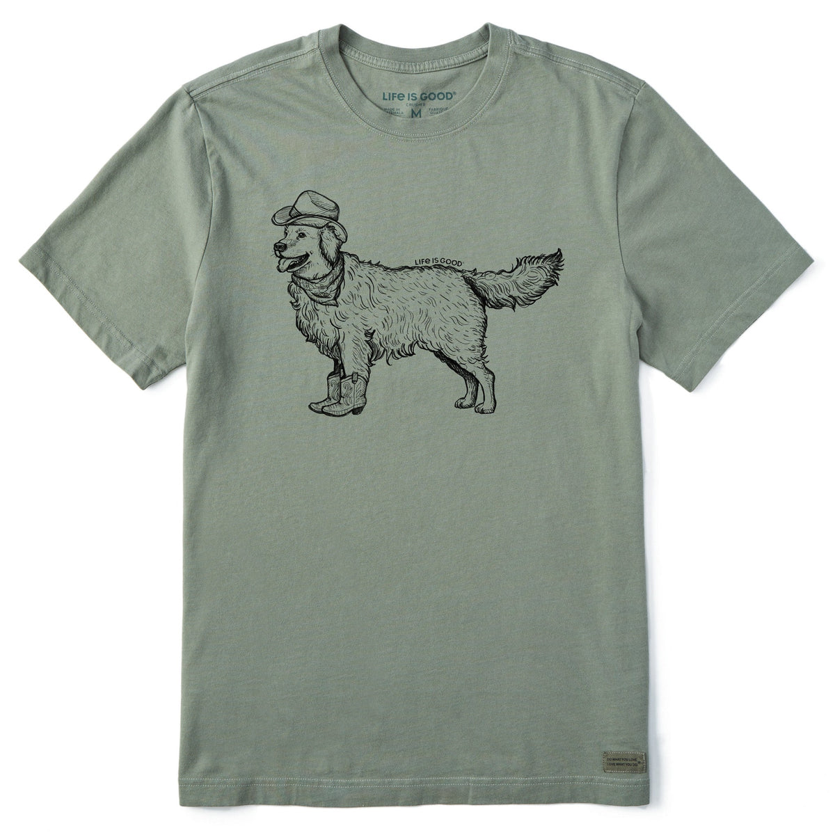 Men's Pen and Ink Golden Short Sleeve Crusher Tee