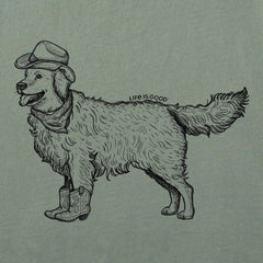 Men's Pen and Ink Golden Short Sleeve Crusher Tee