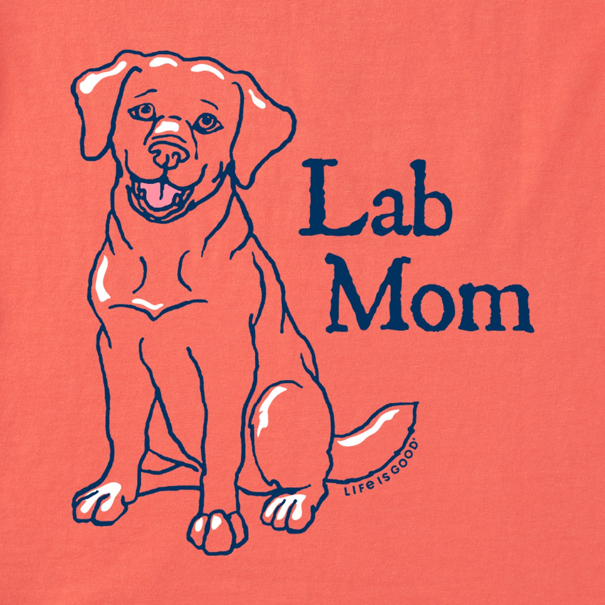 Women's Lab Mom Short Sleeve Crusher Tee