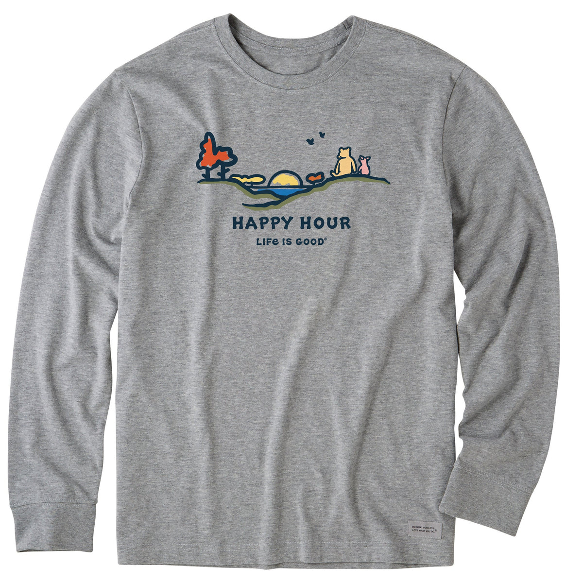 Men's Winnie Fall Happy Hour Long Sleeve Crusher Tee