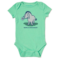 Baby E Have a Nice Daisy Short Sleeve Crusher Baby Bodysuit