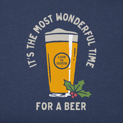 Men's Time for a Beer Long Sleeve Crusher Tee