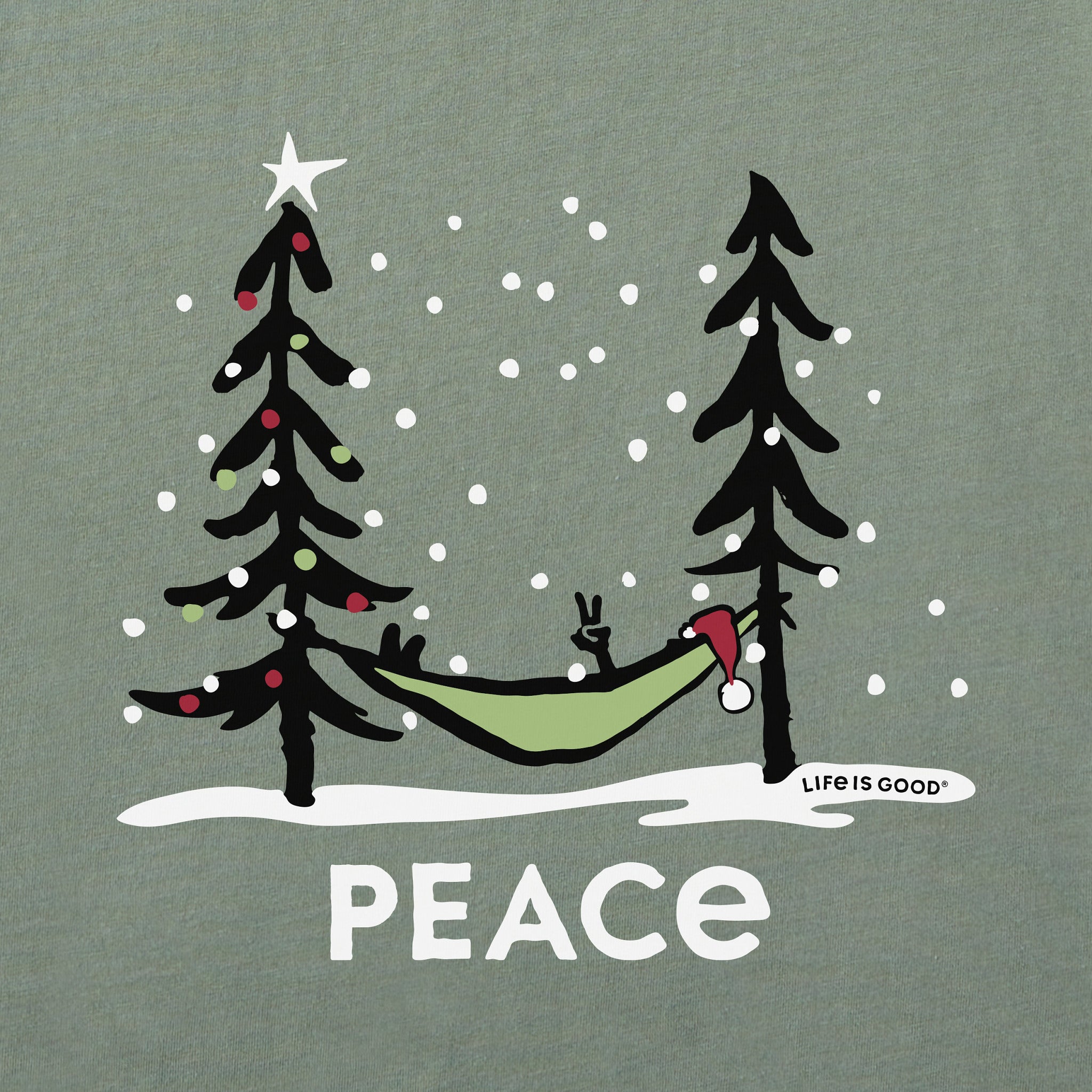 Men's Holiday Hammock Long Sleeve Crusher Tee