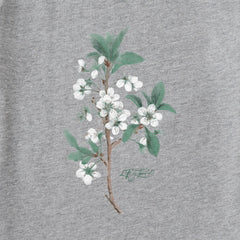 Women's Antique Plum Blossom Painting Short Sleeve Crusher Vee