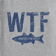 Men's WTF Where's the Fish Long Sleeve Crusher Tee