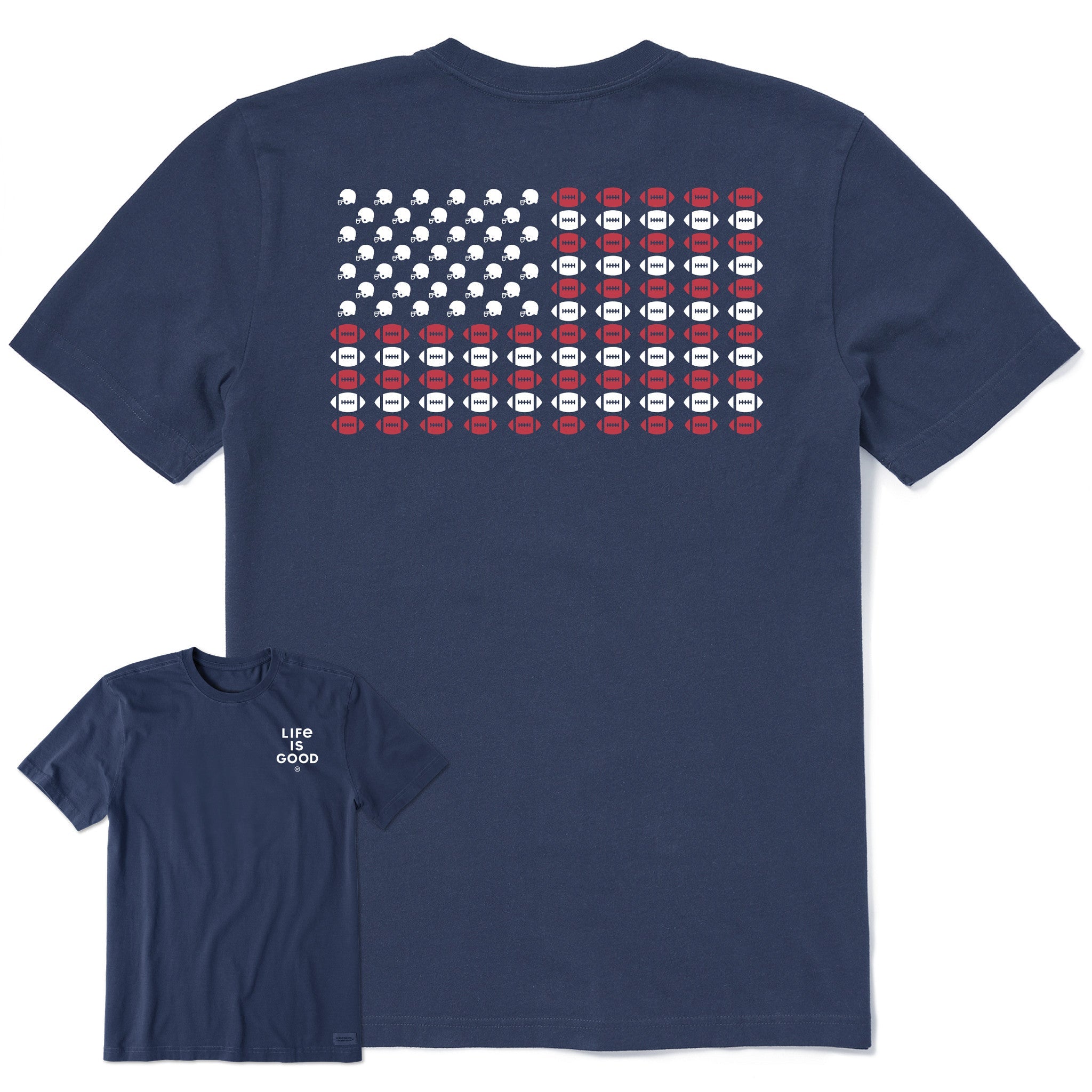 Men's Football Icon Flag Short Sleeve Tee