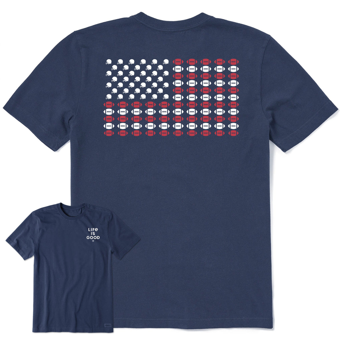 Men's Football Icon Flag Short Sleeve Tee