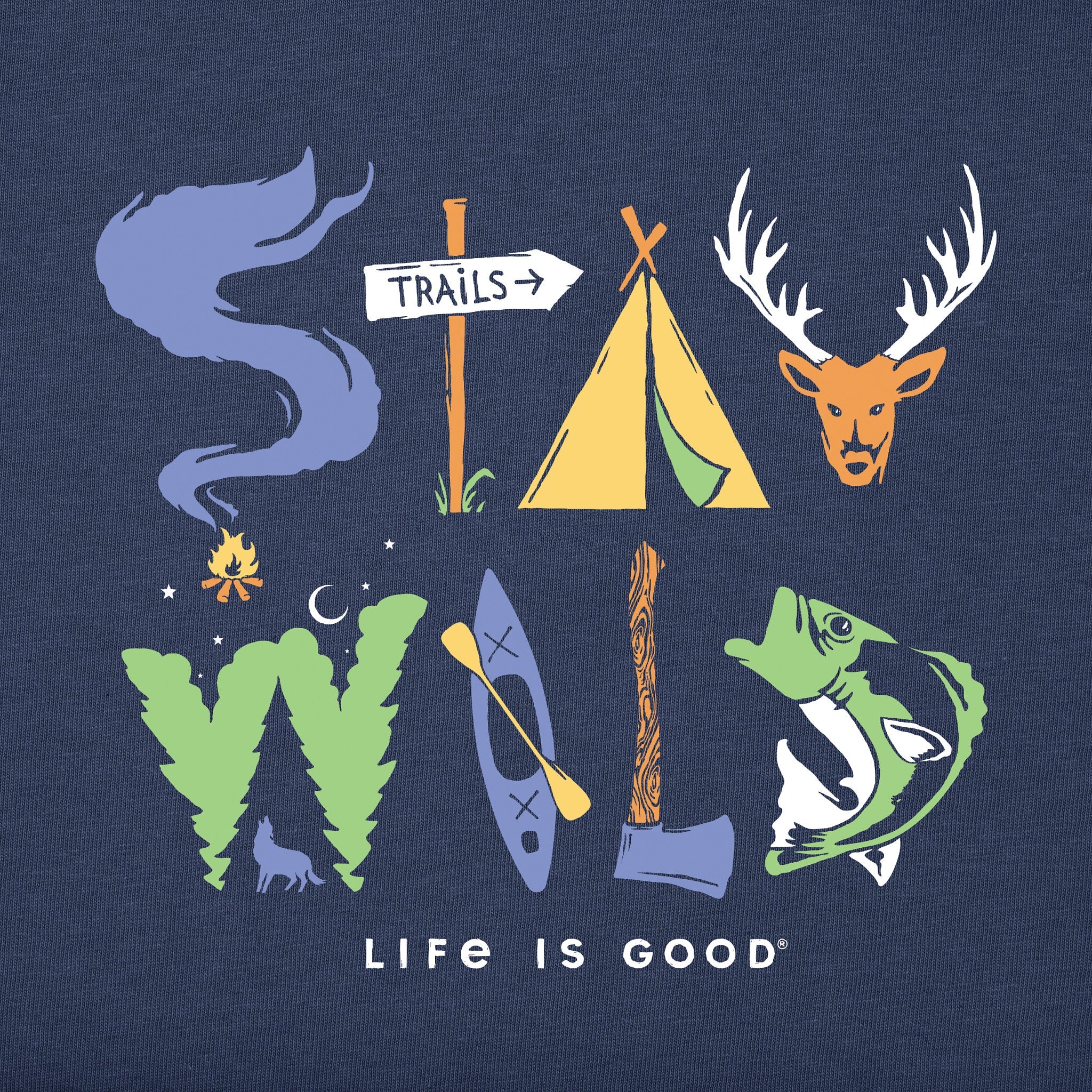 Kids Stay Wild Short Sleeve Crusher Tee