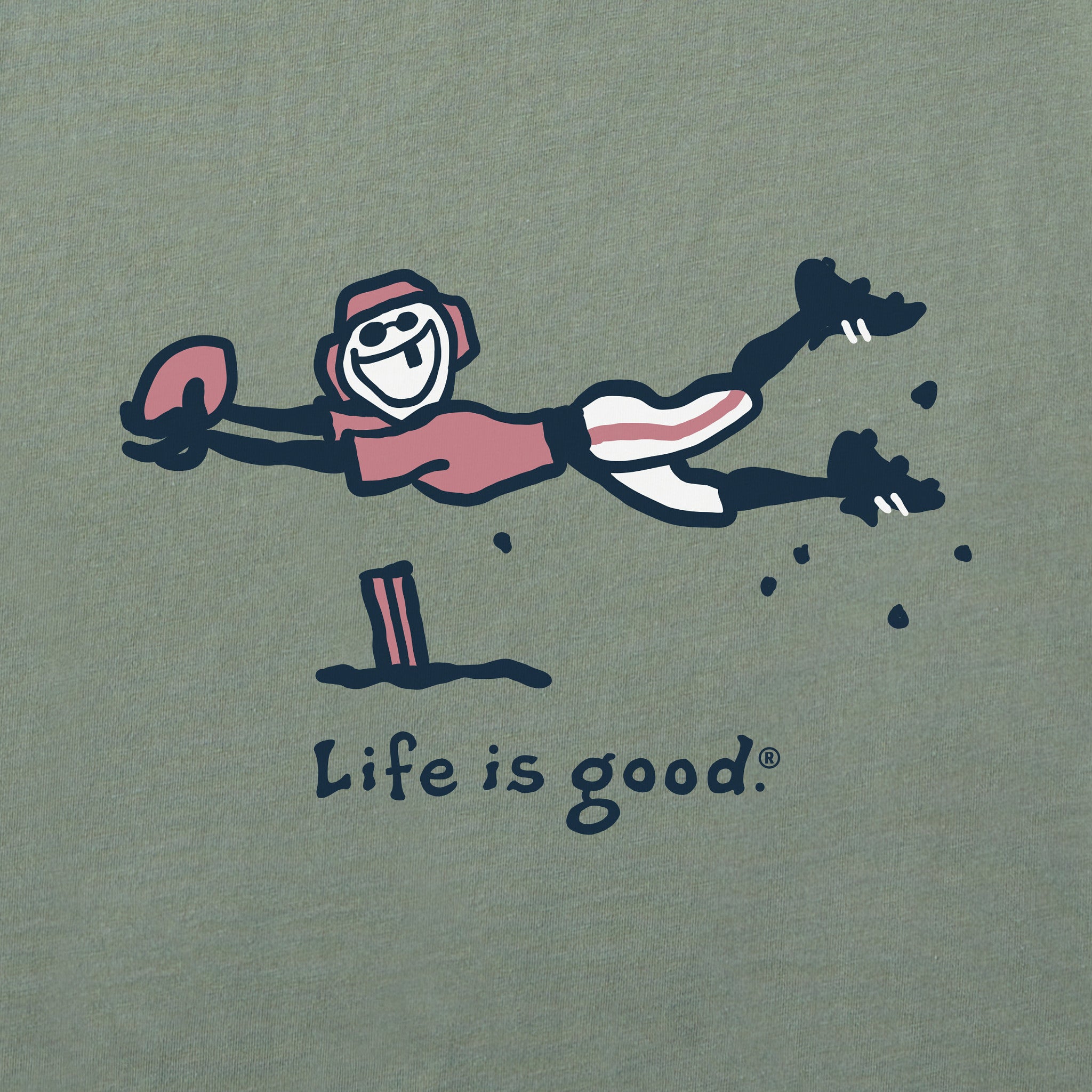 Men's Jake Football Flay Short Sleeve Tee