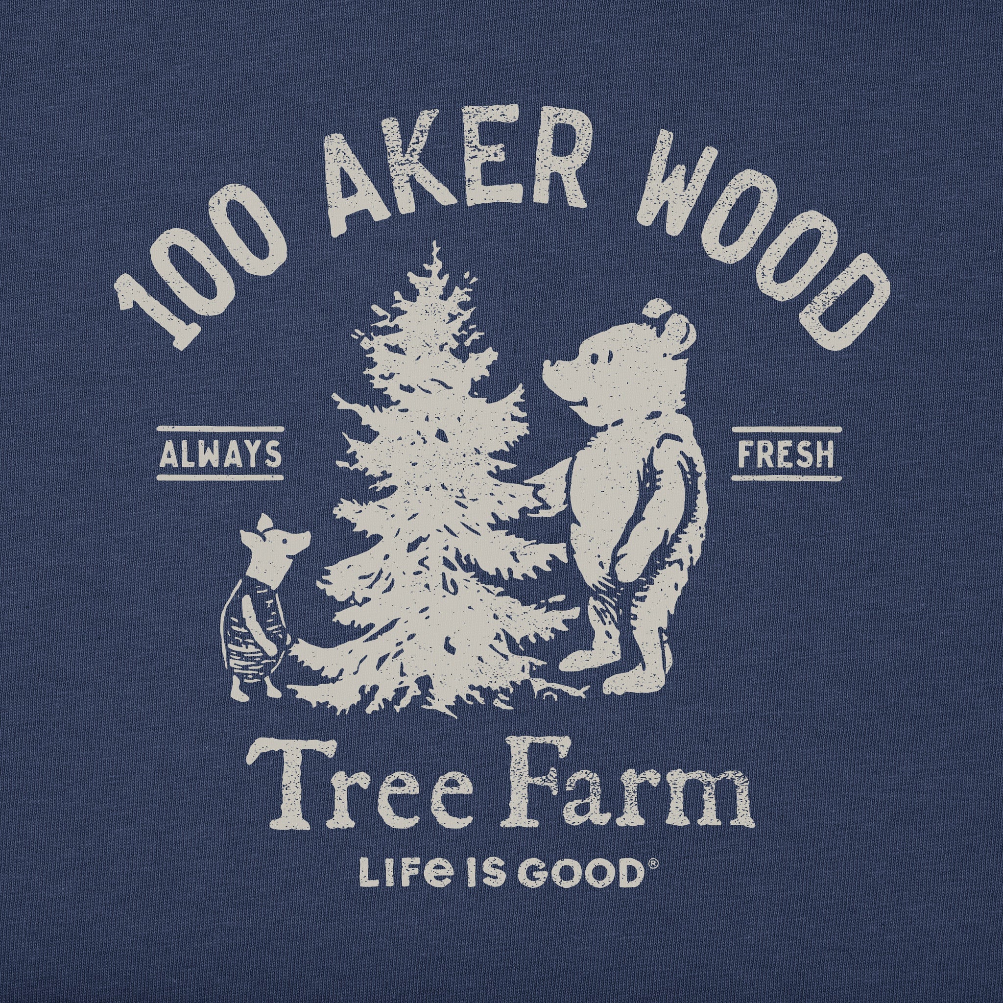 Men's Winnie 100 Aker Tree Farm Long Sleeve Crusher Tee