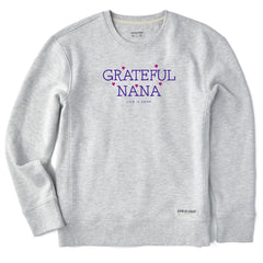 Women's Grateful Nana Simply True Fleece Crew