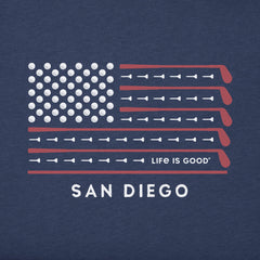 Men's ND Golf Flag San Diego Short Sleeve Crusher-LITE Tee