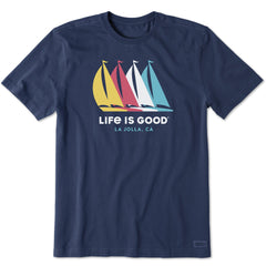 Men's ND Sailboats La Jolla Short Sleeve Crusher-LITE Tee