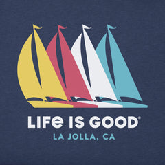 Men's ND Sailboats La Jolla Short Sleeve Crusher-LITE Tee