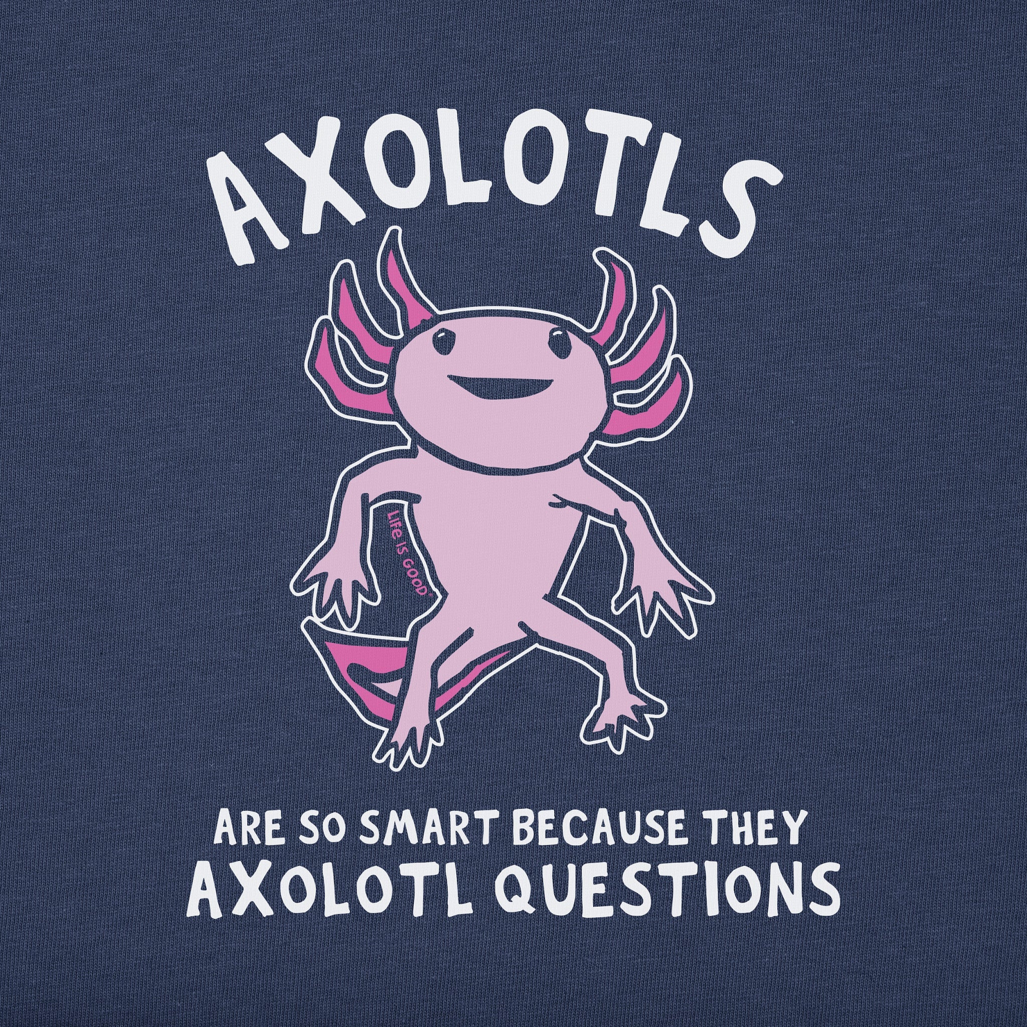 Kids Axolotls Questions Long Sleeve Crusher Tee