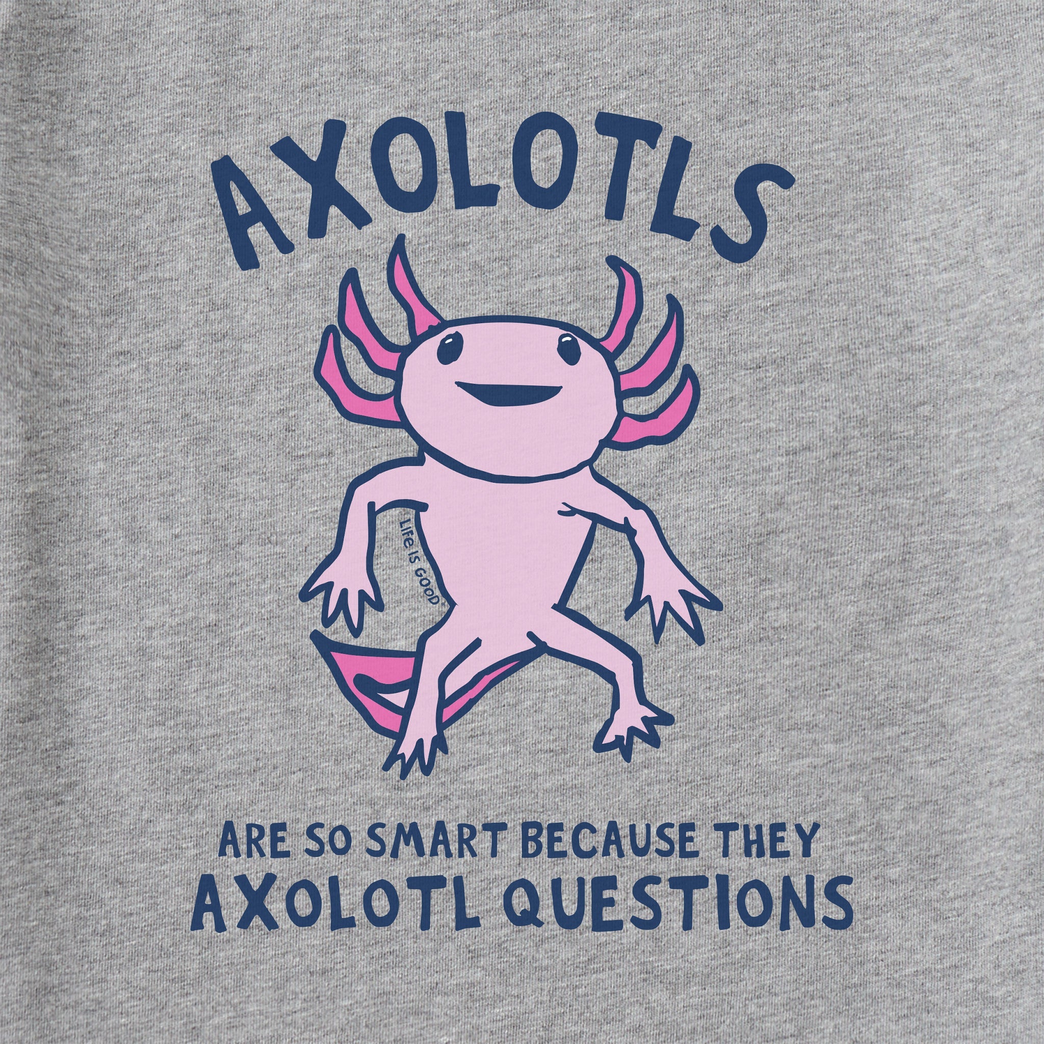 Kids Axolotls Questions Long Sleeve Crusher Tee