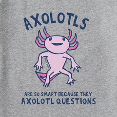 Kids Axolotls Questions Long Sleeve Crusher Tee