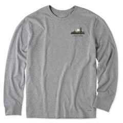 Men's Evergreen Silhouette Long Sleeve Crusher Tee