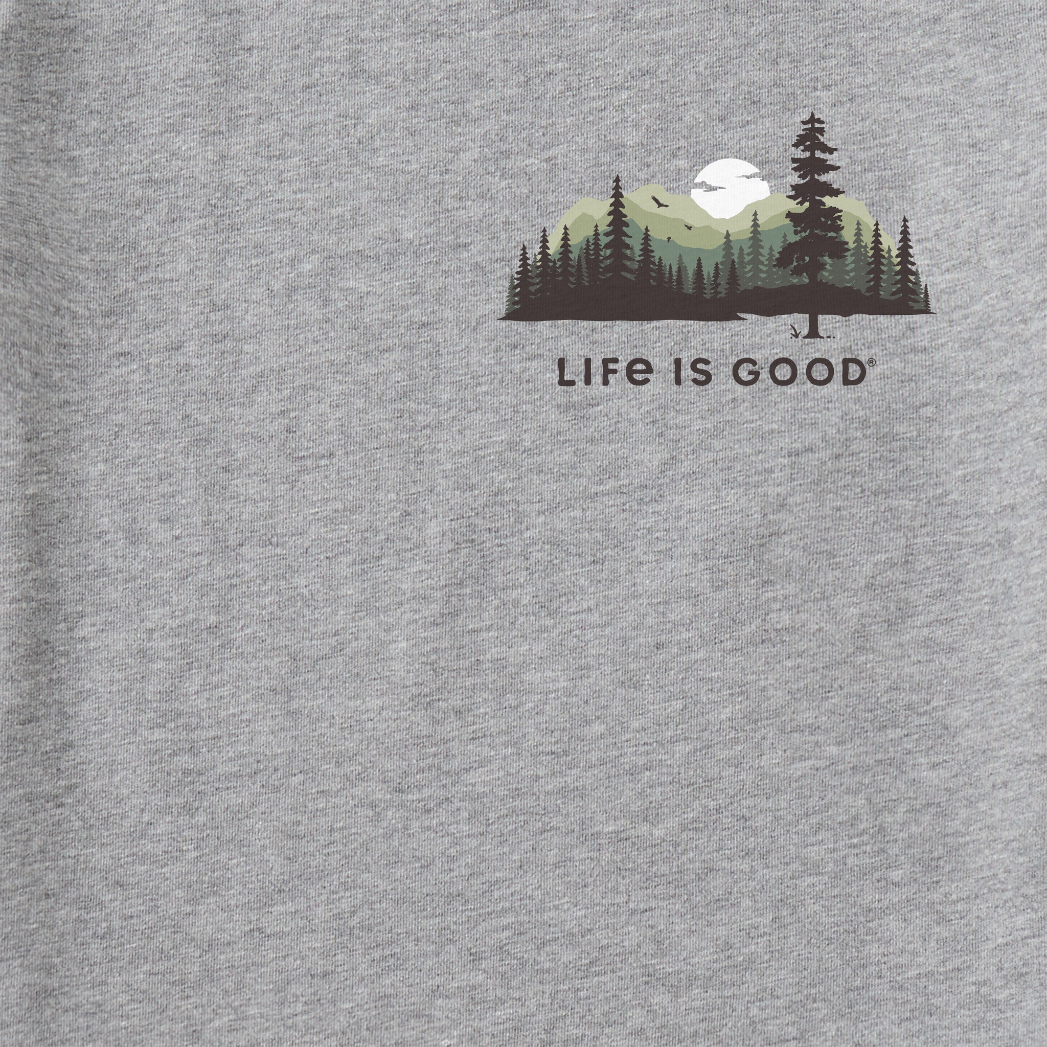 Men's Evergreen Silhouette Long Sleeve Crusher Tee