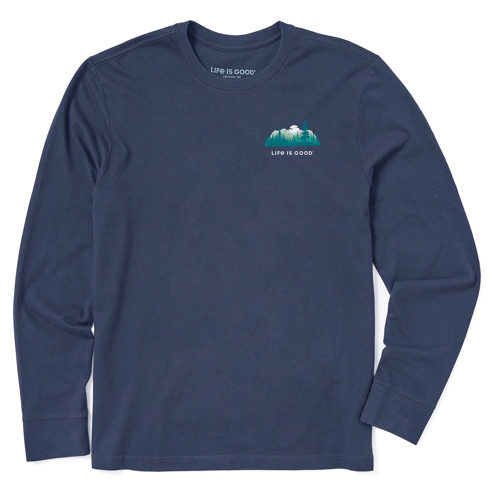 Men's Evergreen Silhouette Long Sleeve Crusher Tee