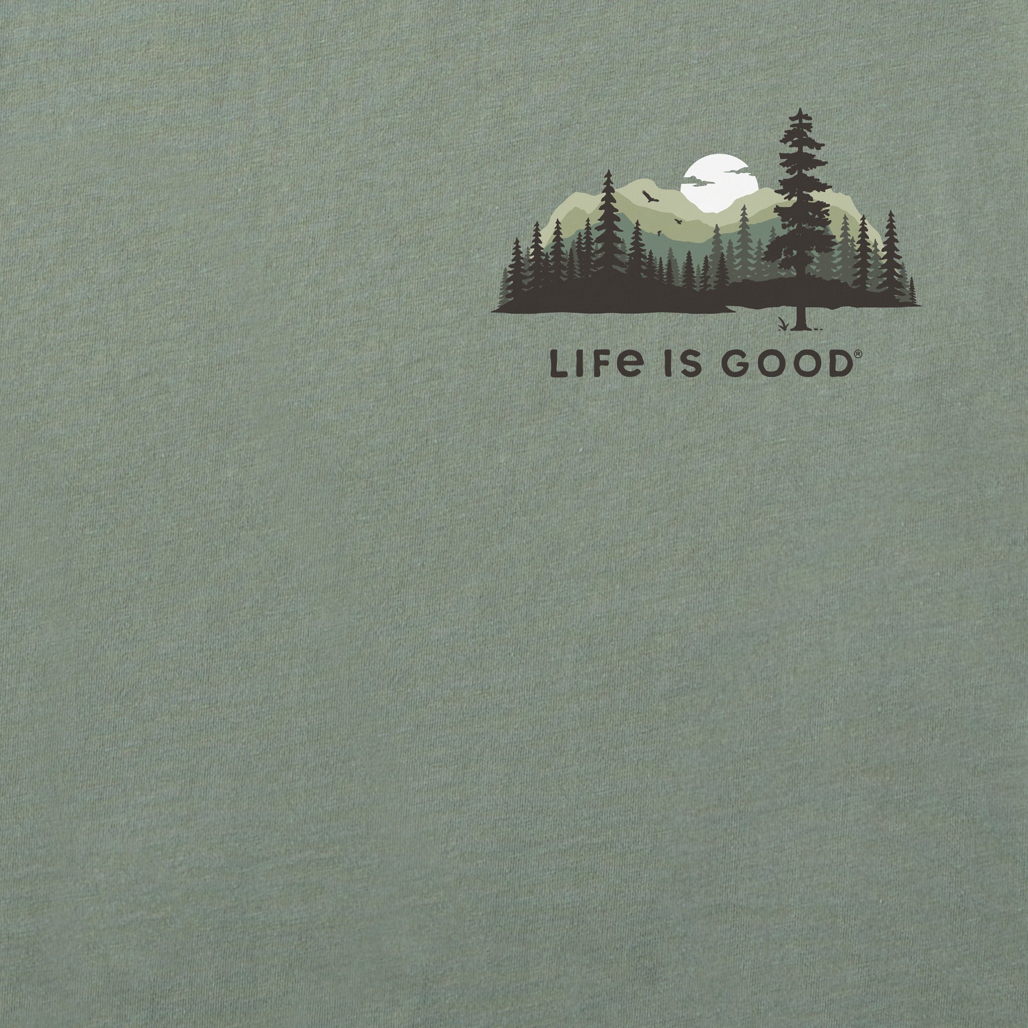 Men's Evergreen Silhouette Long Sleeve Crusher Tee