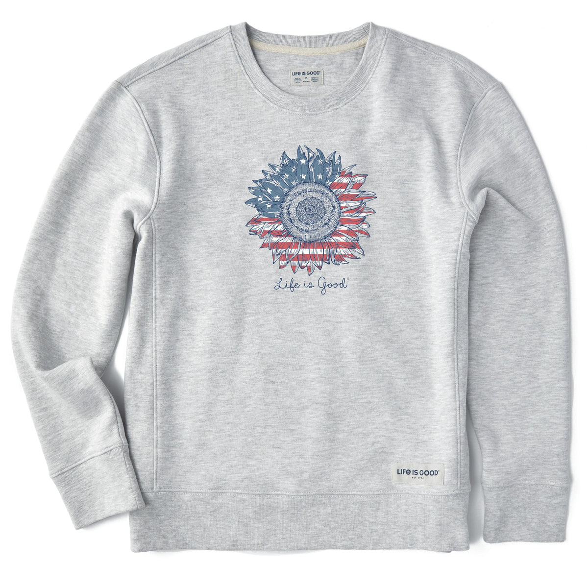 Women's American Sunflower Simply True Fleece Crew