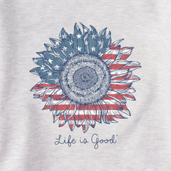 Women's American Sunflower Simply True Fleece Crew