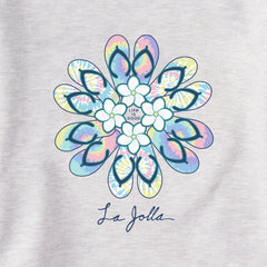 Women's La Jolla Flip Flop Flower Simply True Fleece Crew