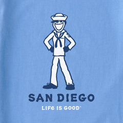 Women's Jackie the Sailor Short Sleeve Crusher Tee