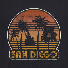 Men's San Diego Retro Palms Short Sleeve Crusher Tee