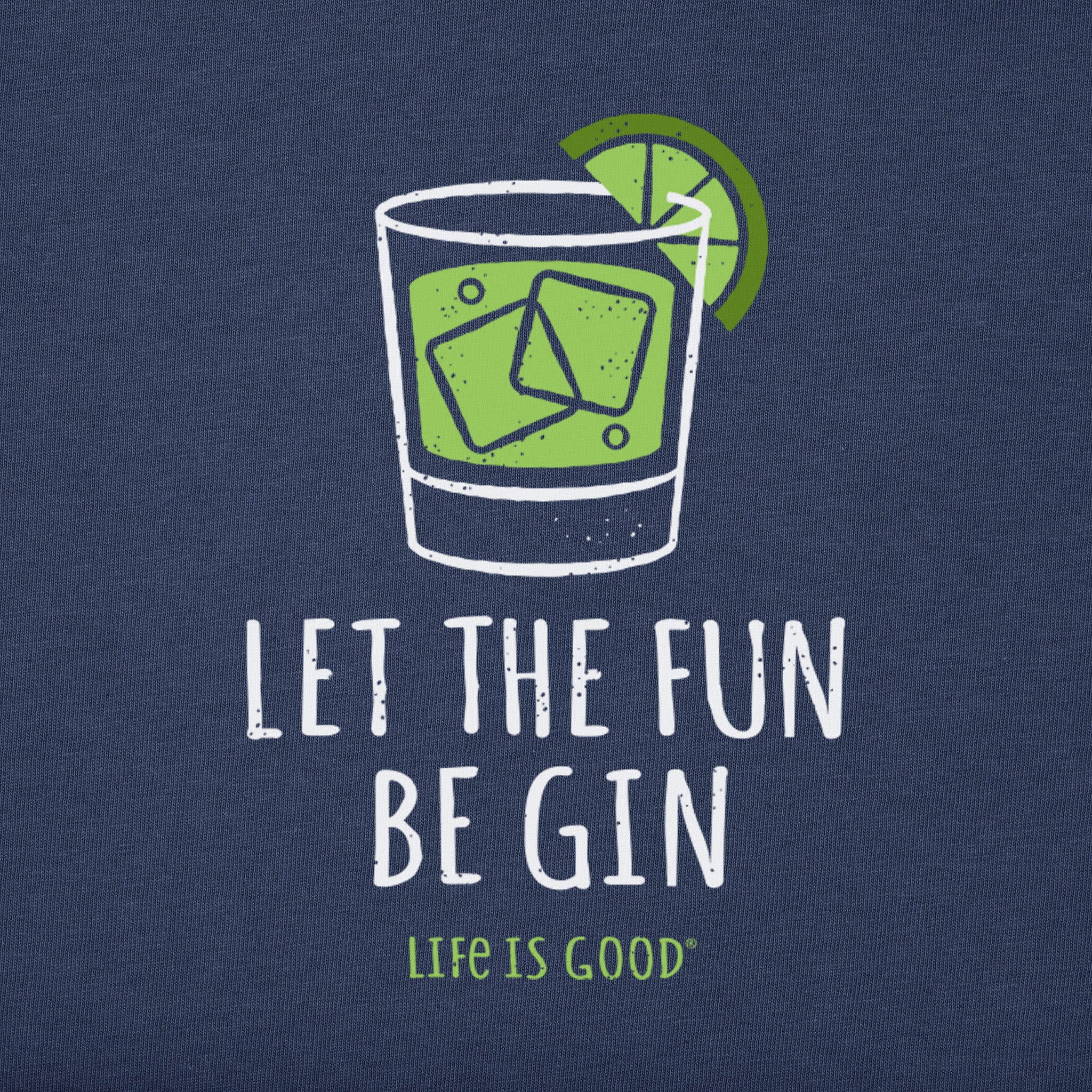 Women's Let the Fun Be Gin Long Sleeve Crusher Tee
