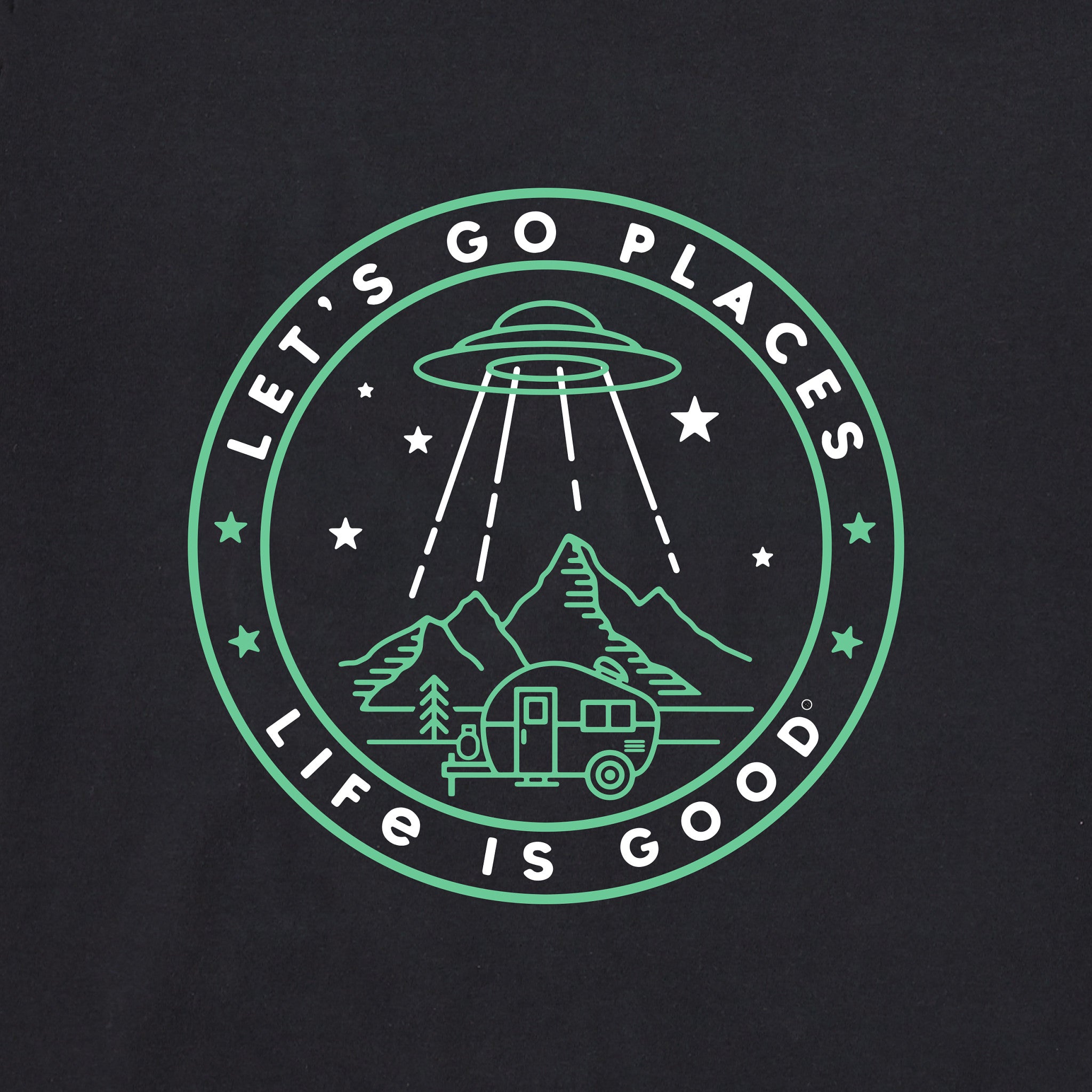 Men's UFO Let's Go Places Short Sleeve Tee