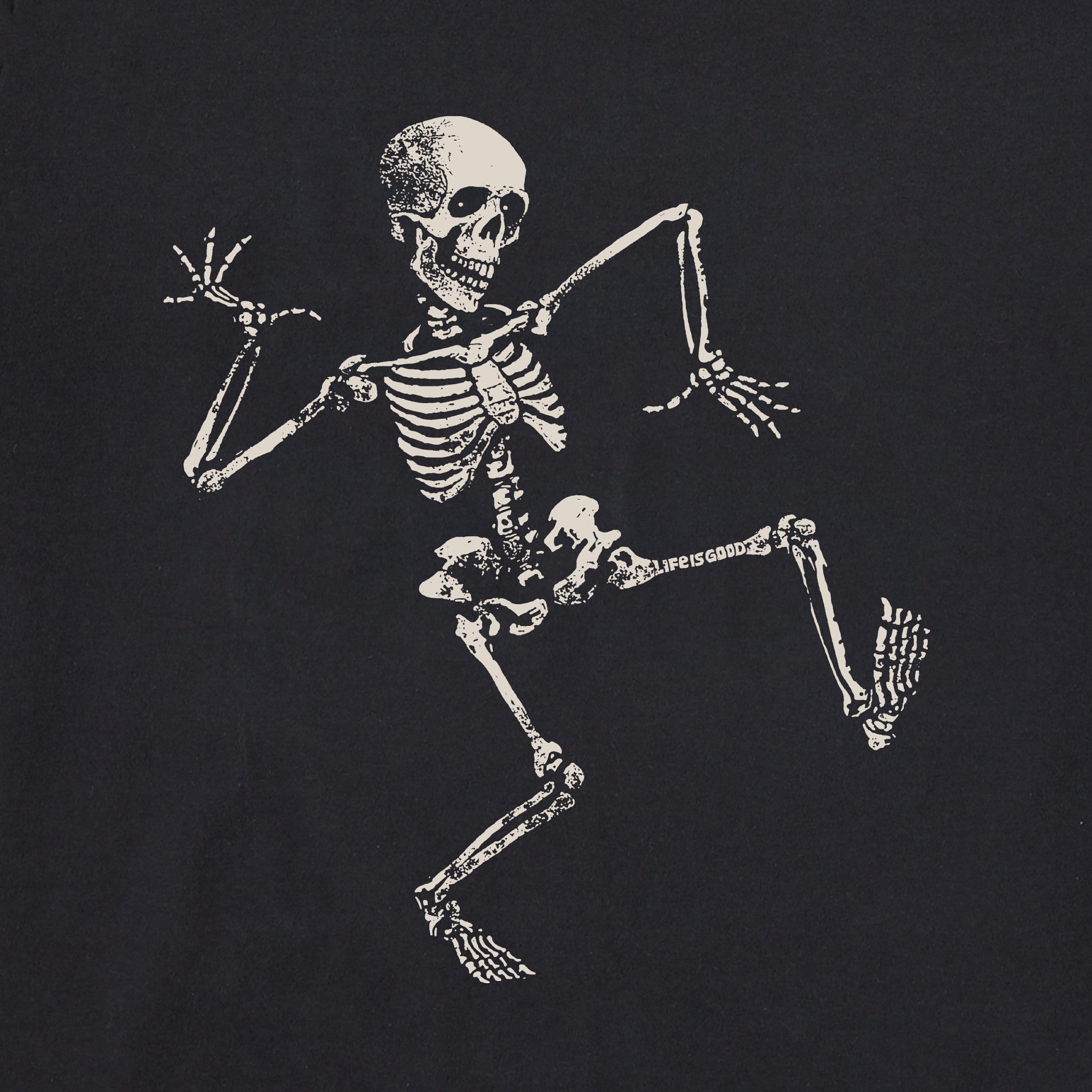 Men's Skeleton Dance Long Sleeve Crusher Tee