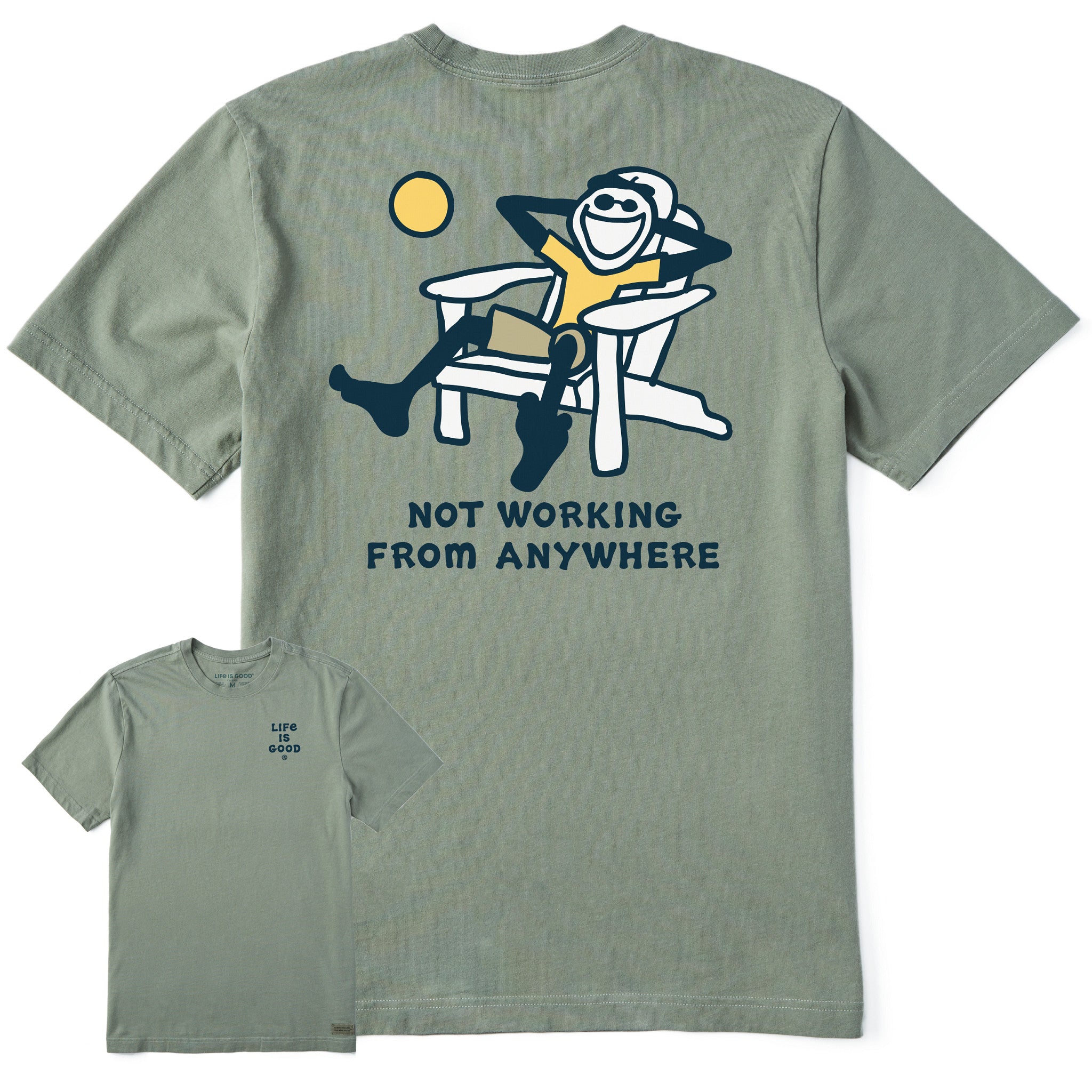 Men's Jake Not Working Adirondack Short Sleeve Tee