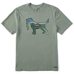 Men's Macro Micro Dogscape Short Sleeve Crusher Tee