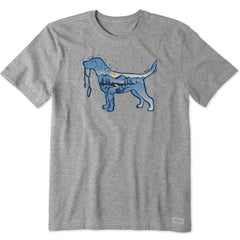 Men's Macro Micro Dogscape Short Sleeve Crusher Tee