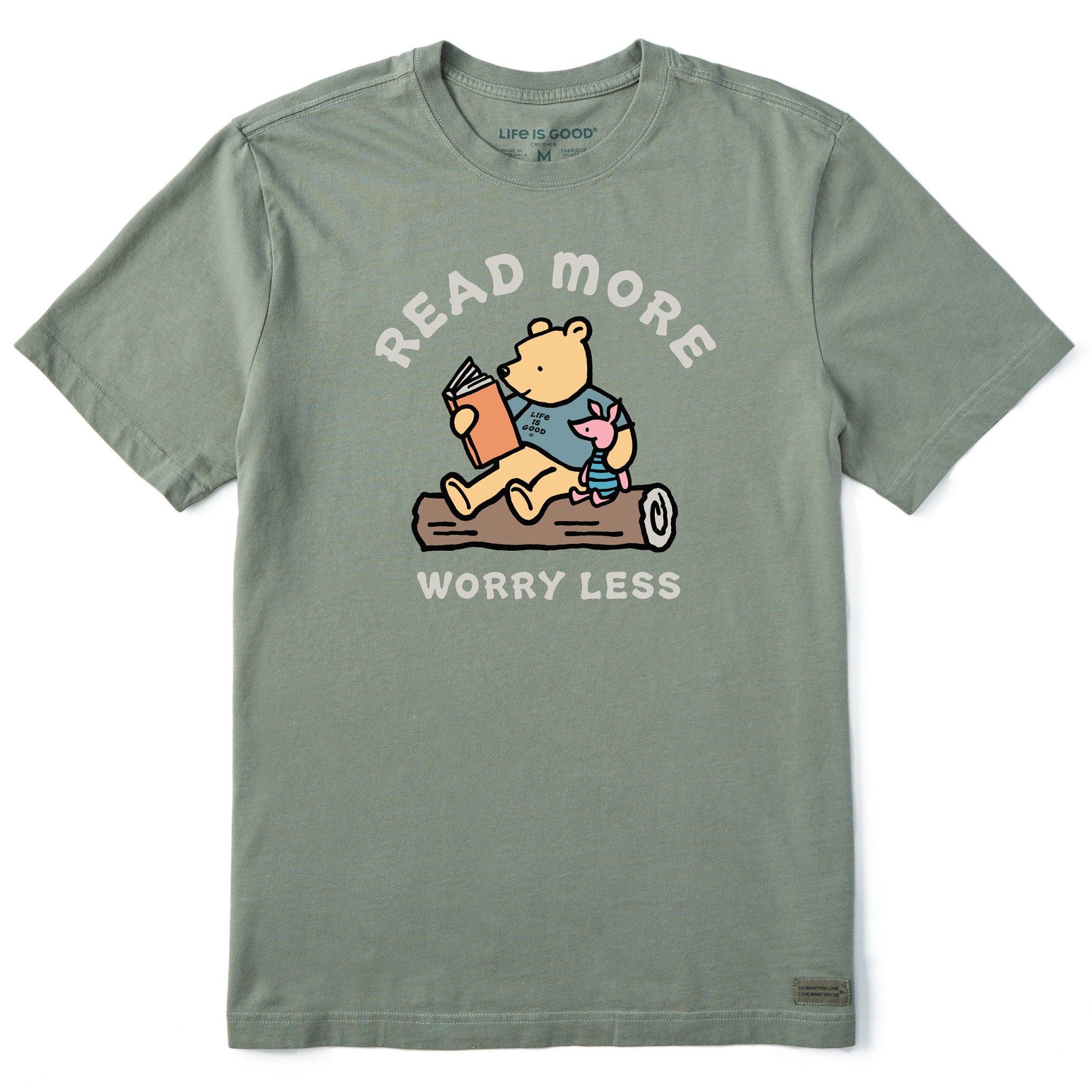 Men's Winnie Read More Worry Less Short Sleeve Tee