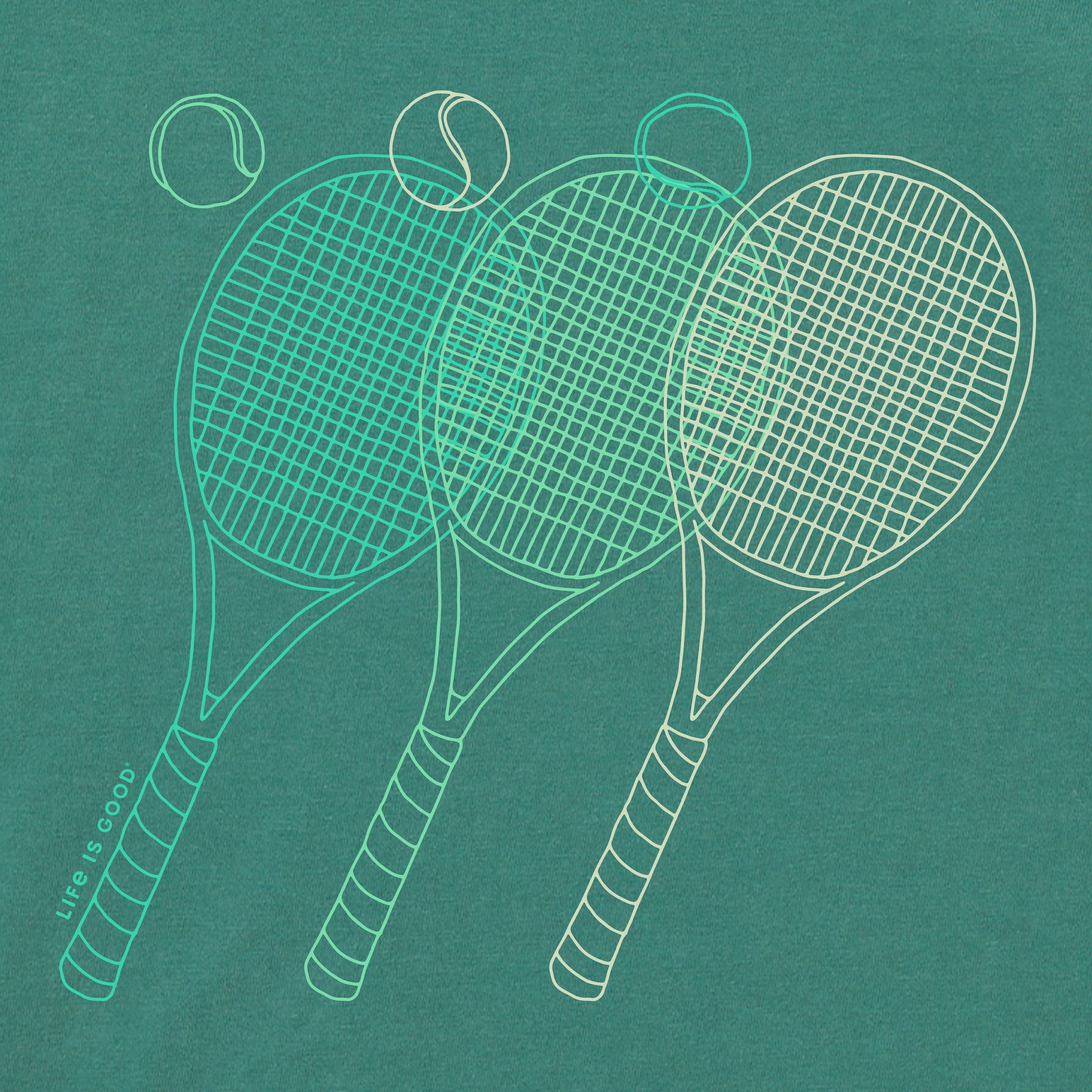 Men's Tennis Fade Short Sleeve Crusher Tee