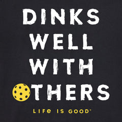 Women's Dinks Well With Others Pickleball Short Sleeve Tee