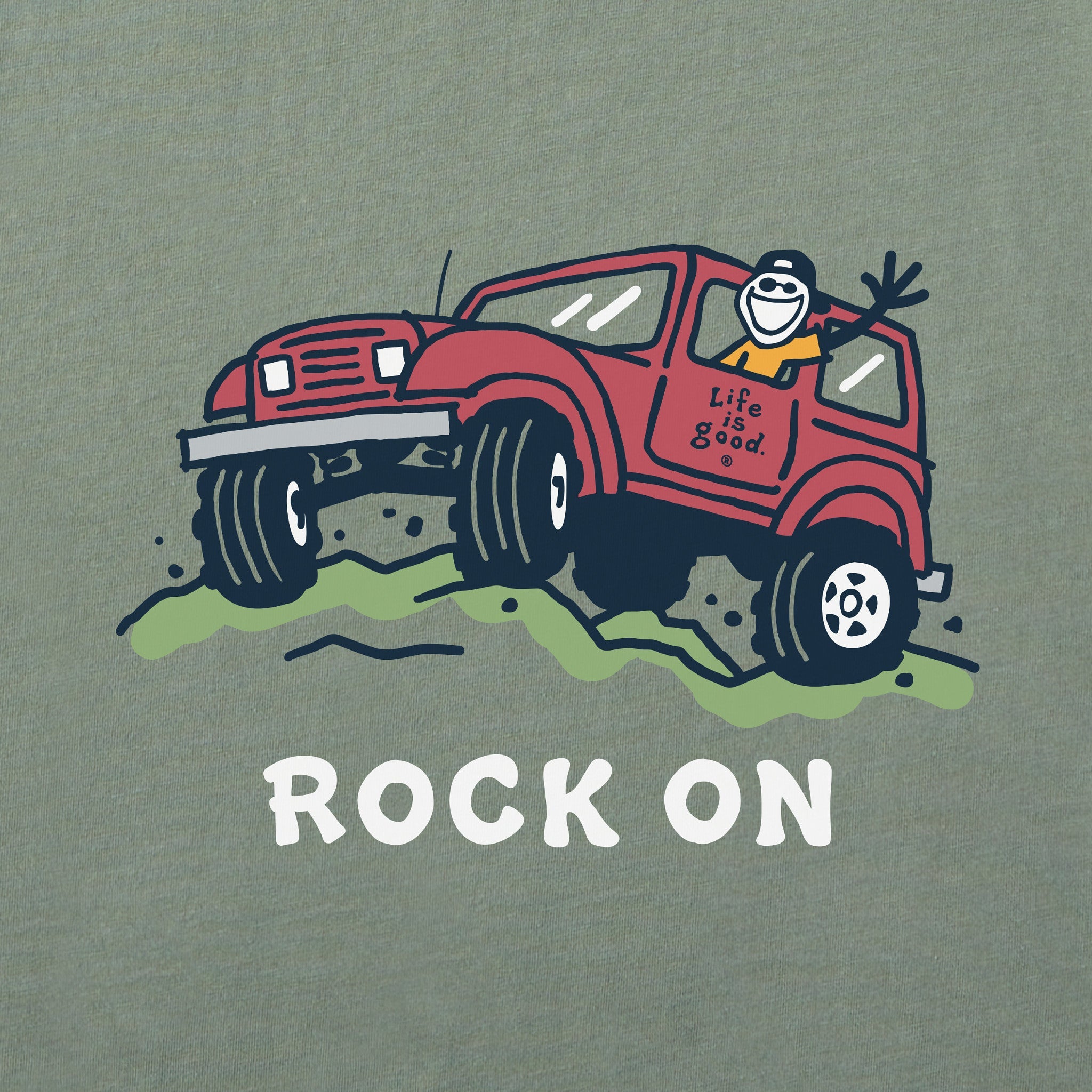 Men's Rock On Offroad Long Sleeve Crusher Tee