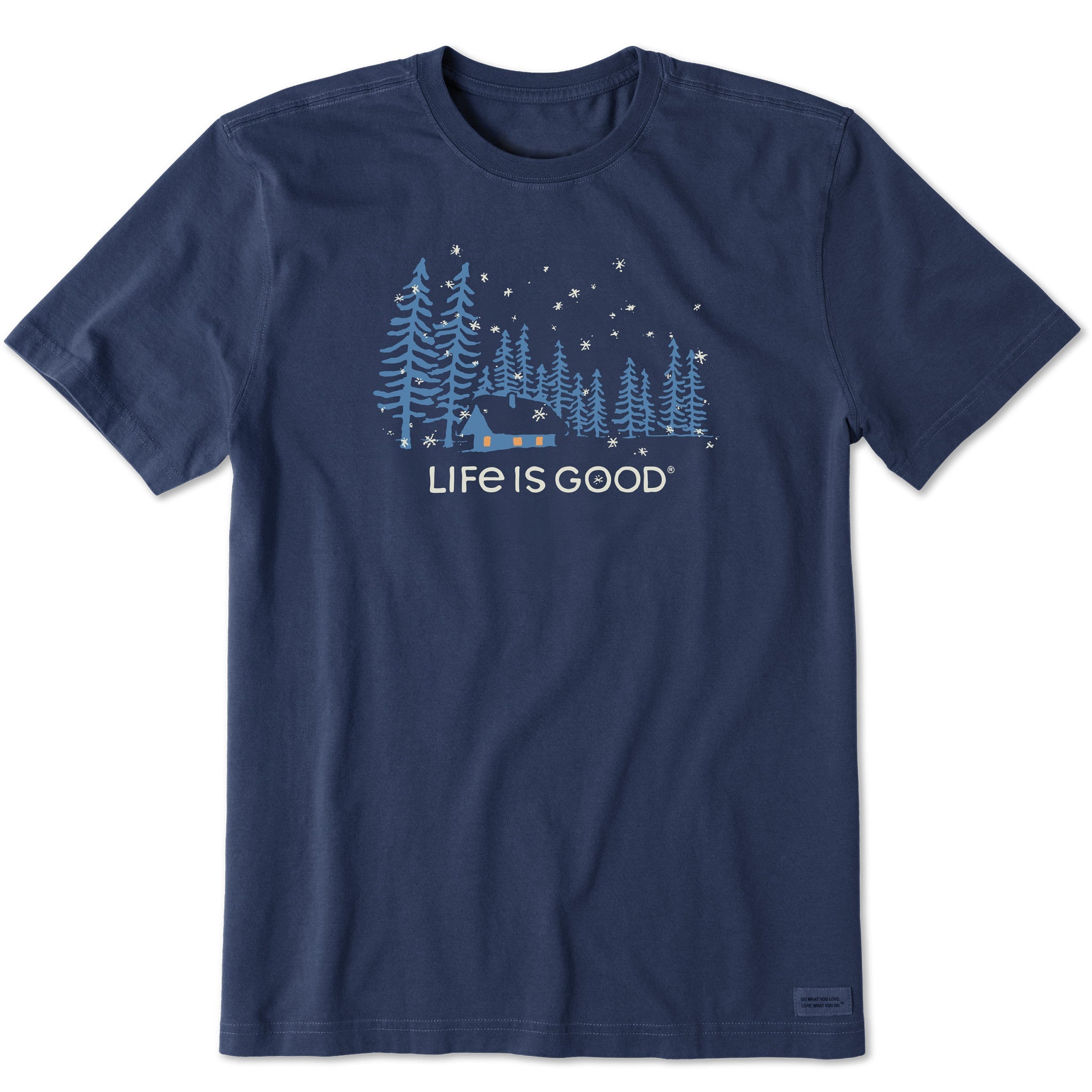 Men's Snowy Evening Short Sleeve Crusher Tee
