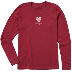 Women's Heart Long Sleeve Crusher Tee