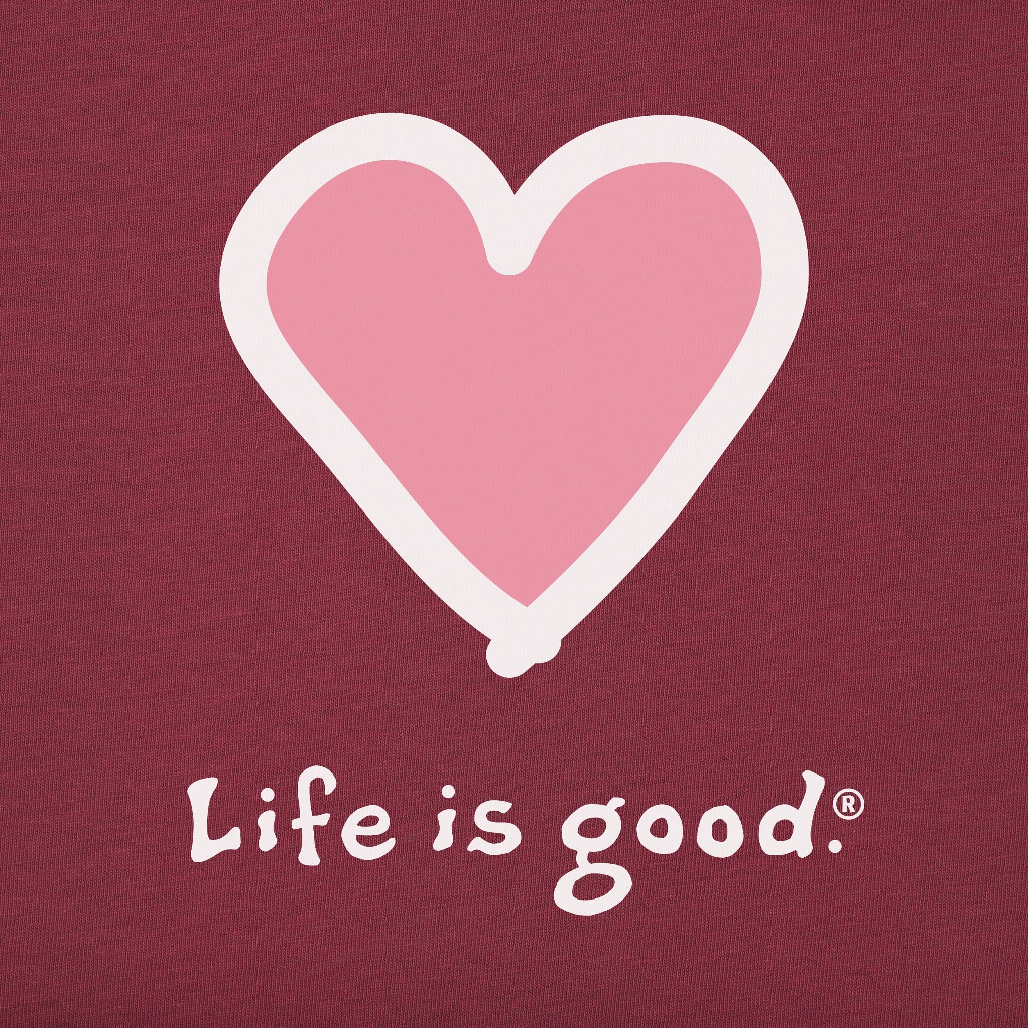 Women's Heart Long Sleeve Crusher Tee