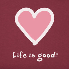 Women's Heart Long Sleeve Crusher Tee