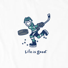 Kids Jake Slap Shot Long Sleeve Crusher Tee
