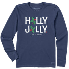 Women's Holly Jolly Long Sleeve Crusher Tee