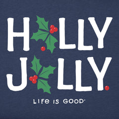 Men's Holly Jolly Long Sleeve Crusher Tee