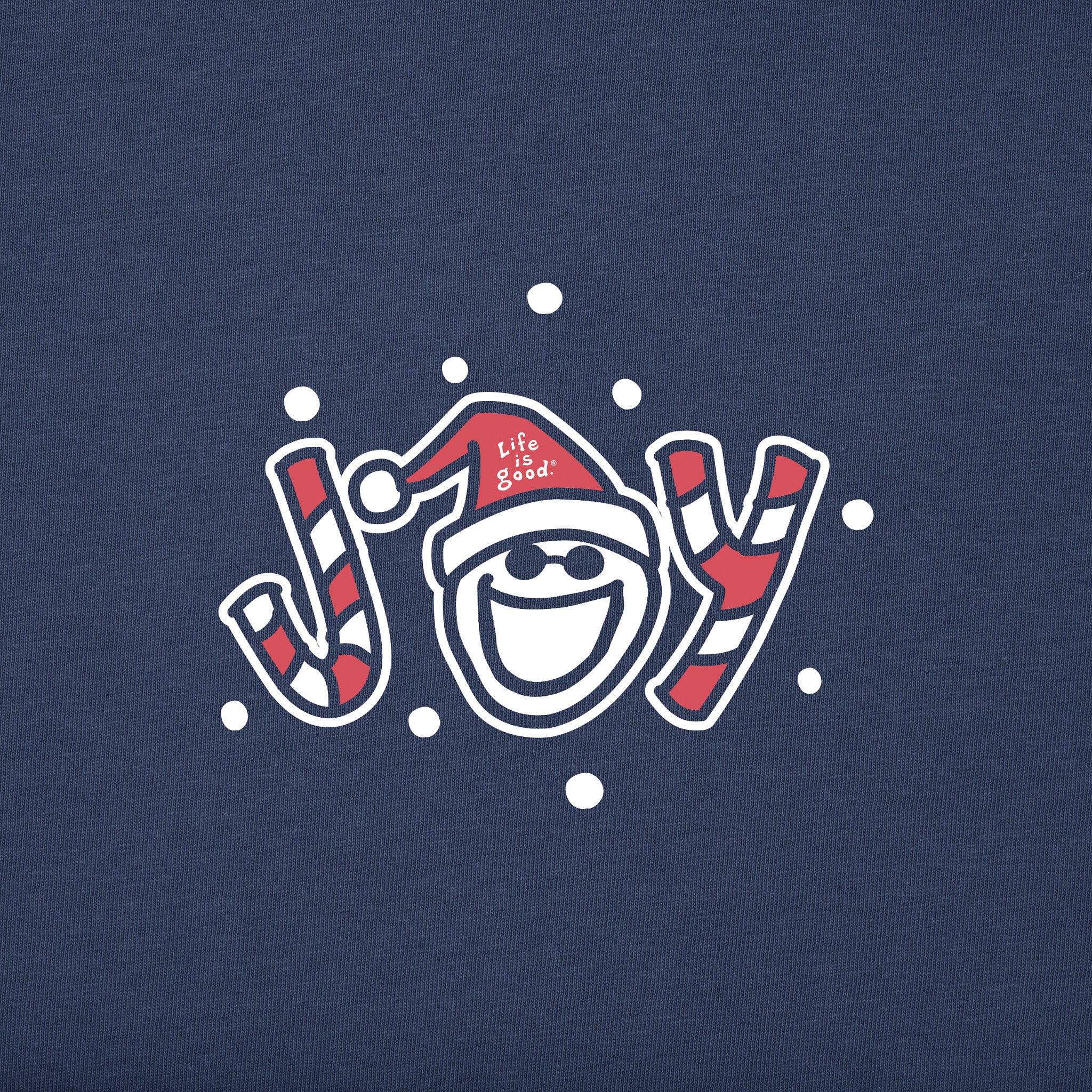 Men's Joy Santa Jake Long Sleeve Crusher Tee