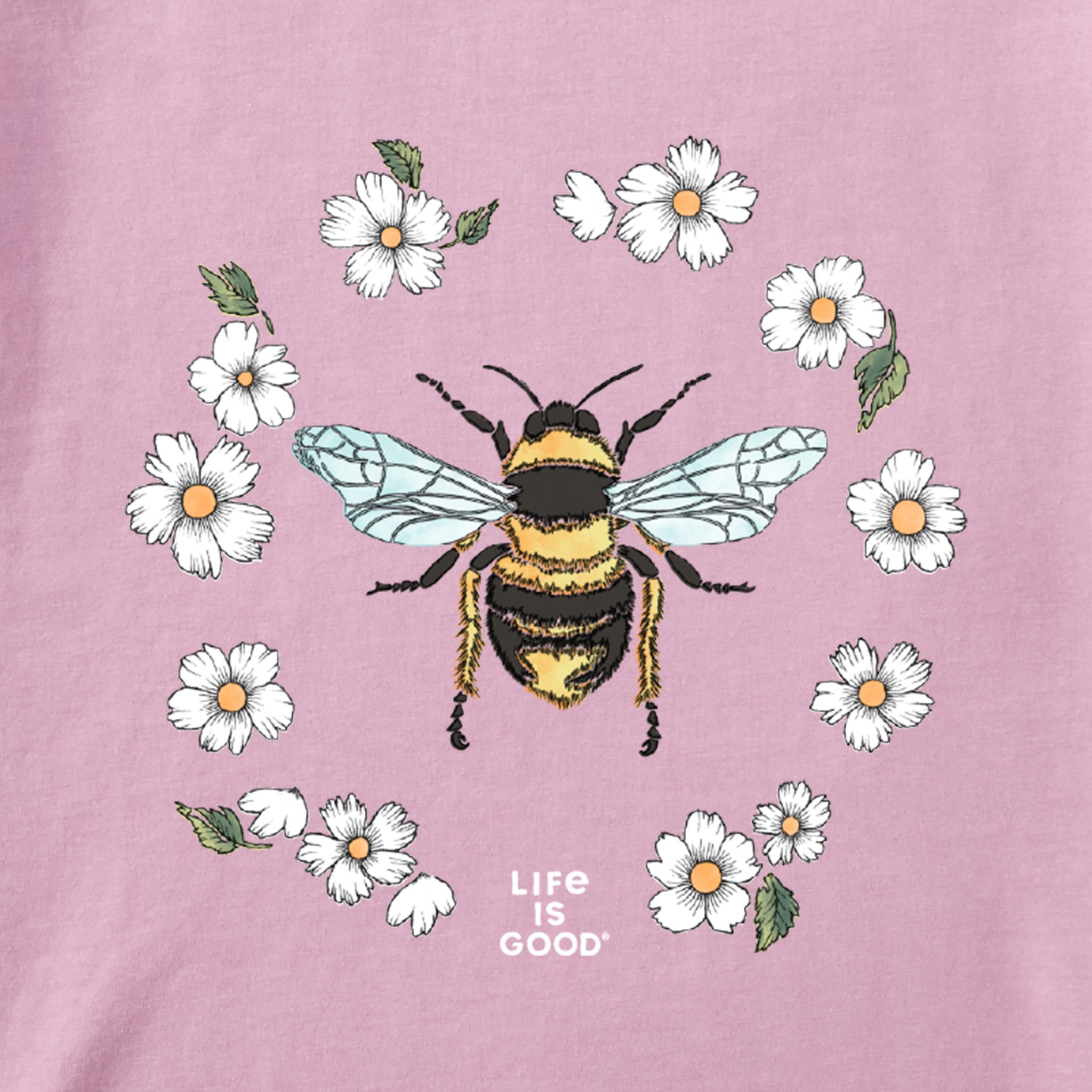 Women's Flowerbee Short Sleeve Vee